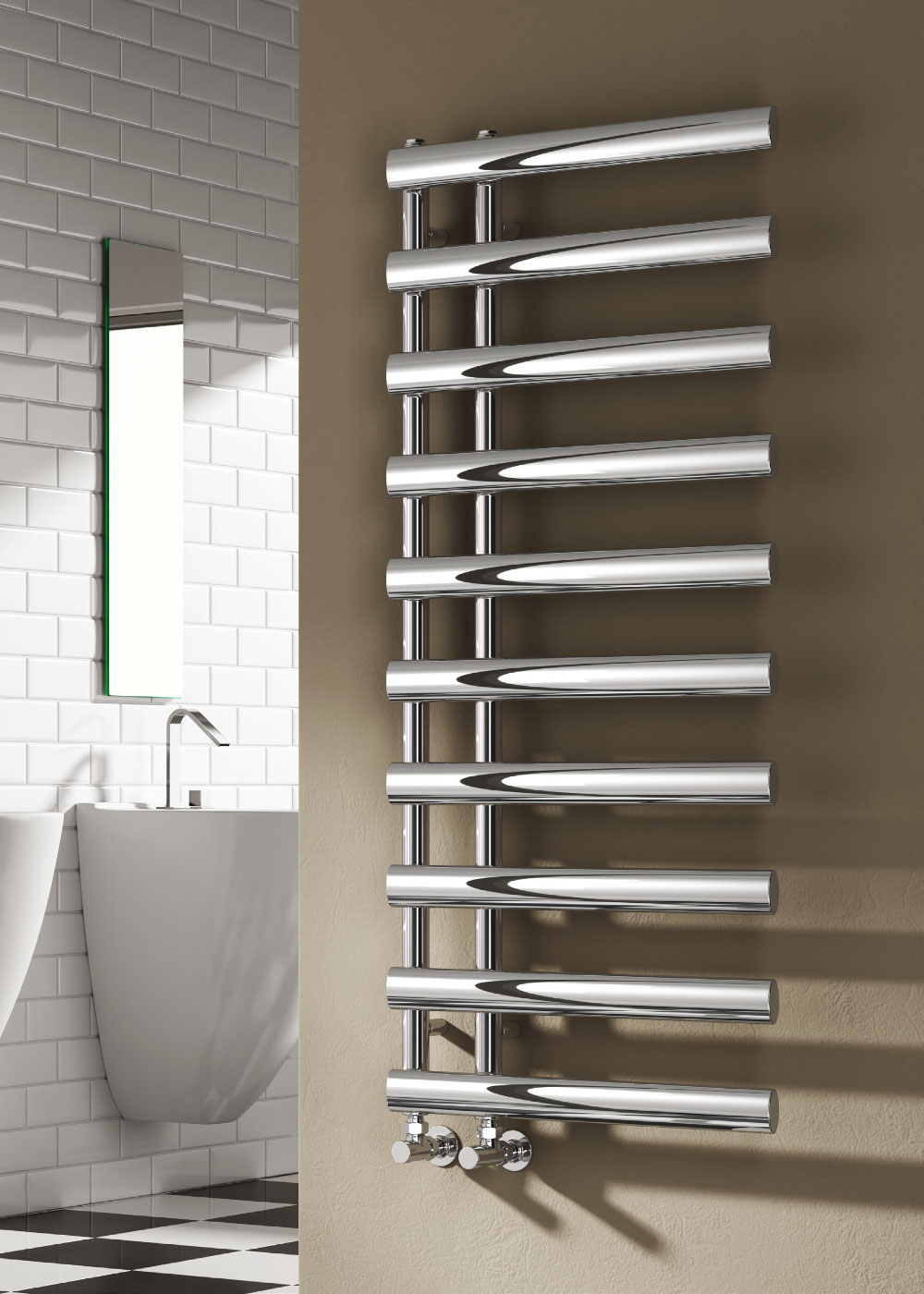 Reina Grace Designer Rail, Chrome, 1140x500mm Price Comparisons | Compare The Build