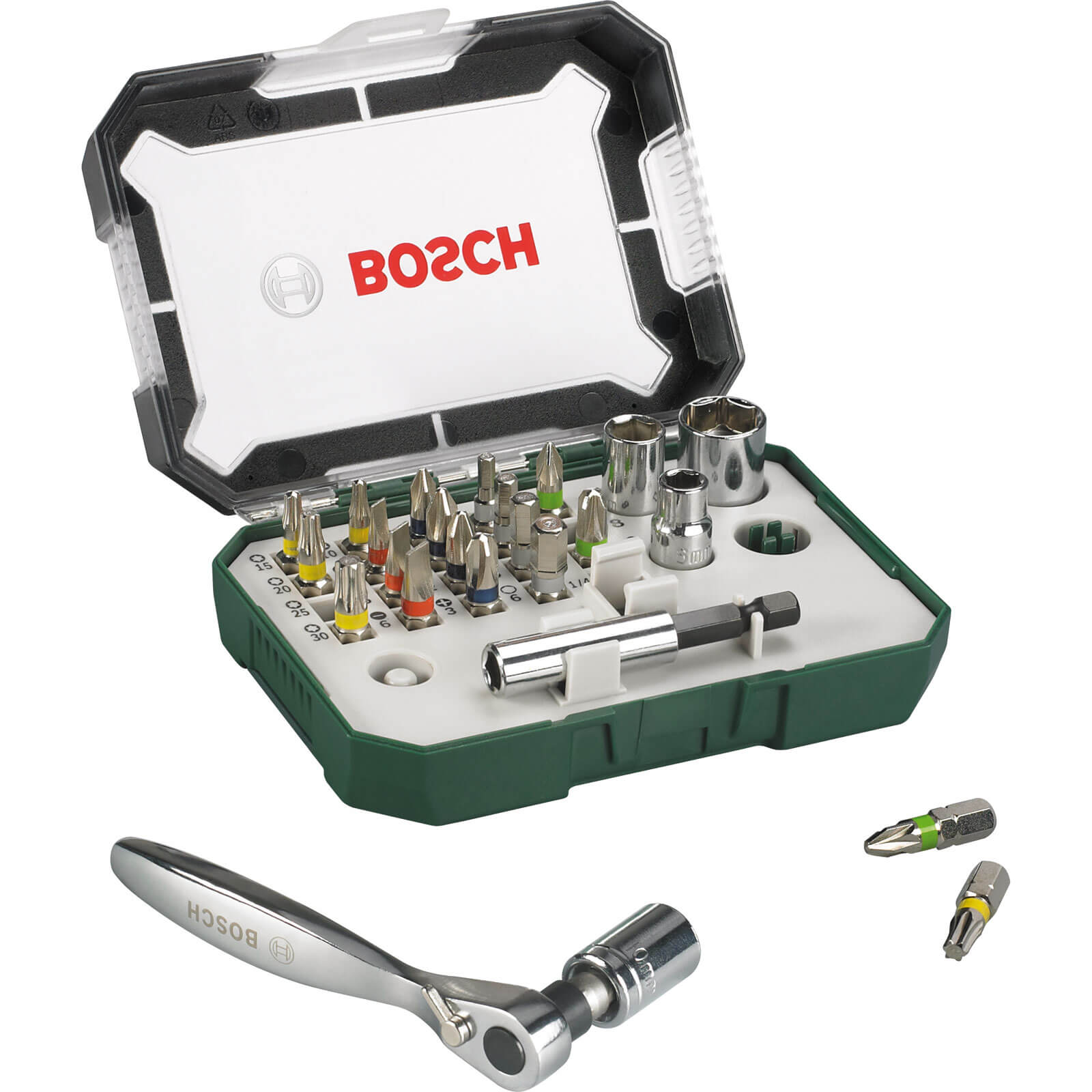 Bosch 26 Piece Screwdriver Bit and Ratchet Set Price Comparisons | Compare The Build