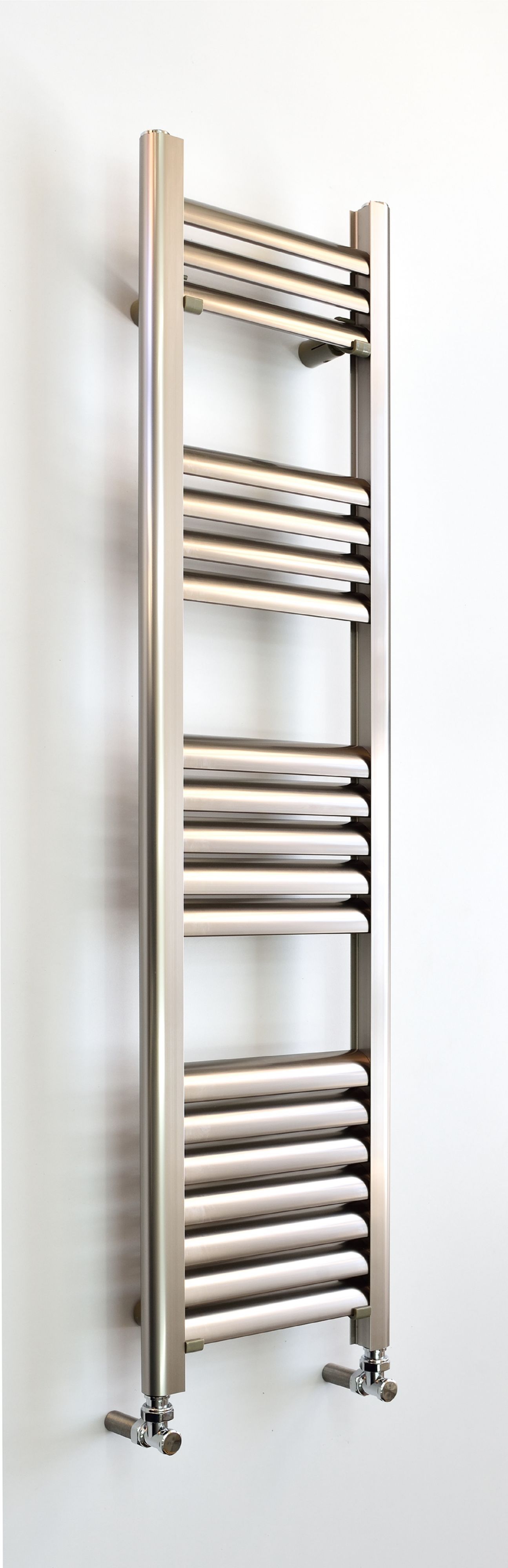 Accuro Korle Champagne Vertical Designer Towel Radiator Brushed Aluminium (H)1200 mm (W)300 mm Price Comparisons | Compare The Build