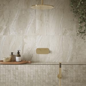 Wickes Boutique Harmony Natural Matt Porcelain Wall& Floor Tile - 600 x 300mm - Pack of 6 Price Comparisons | Compare The Build