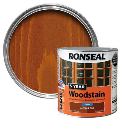 Ronseal Antique Pine High Satin Sheen Wood Stain, 2.5L Price Comparisons | Compare The Build