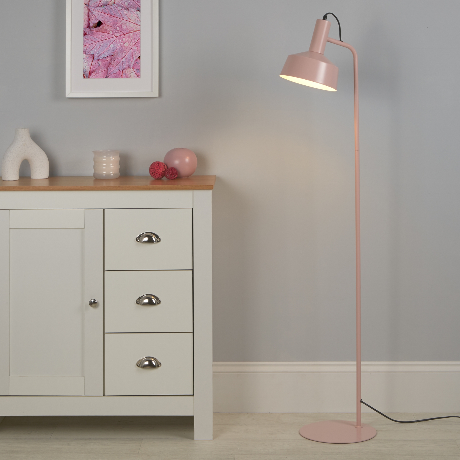 Metal Floor Lamp - Pink Price Comparisons | Compare The Build