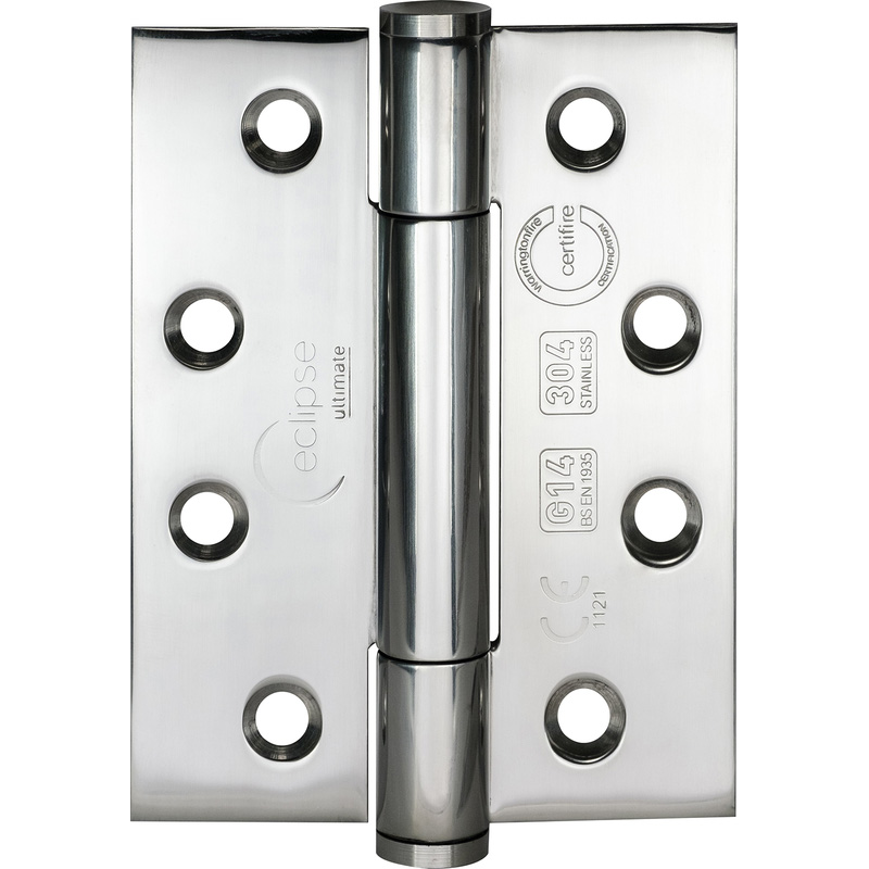 Eclipse Grade 14 Concealed Bearing Hinge Polished (2 Pack) in Silver Stainless Steel Price Comparisons | Compare The Build