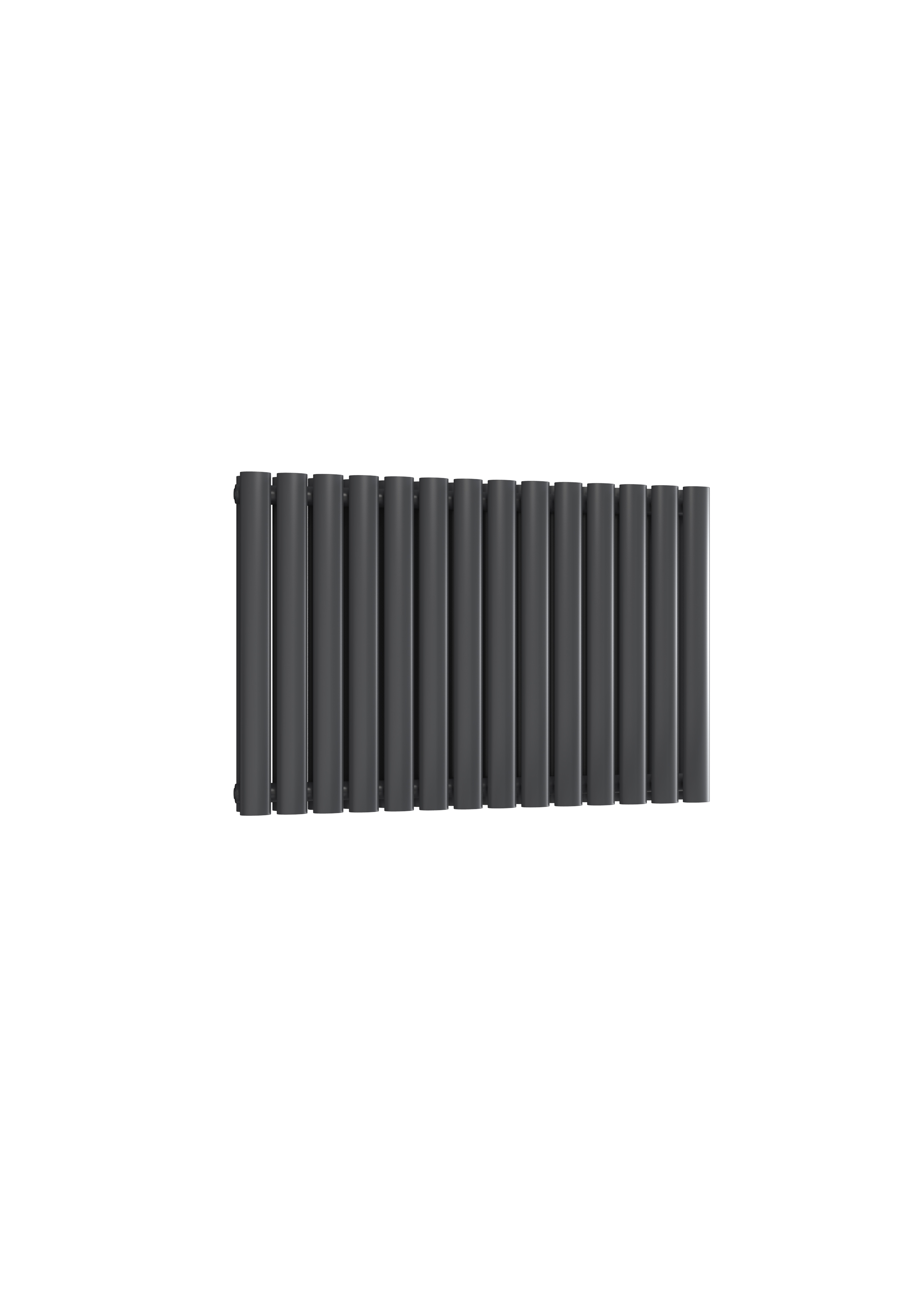 Reina Neval Horizontal Aluminium Designer Radiator, Anthracite, 600mm x 817mm | Compare The Build