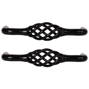 Birdcage Cabinet Handle Black 105mm - Pack of 2 | Compare The Build