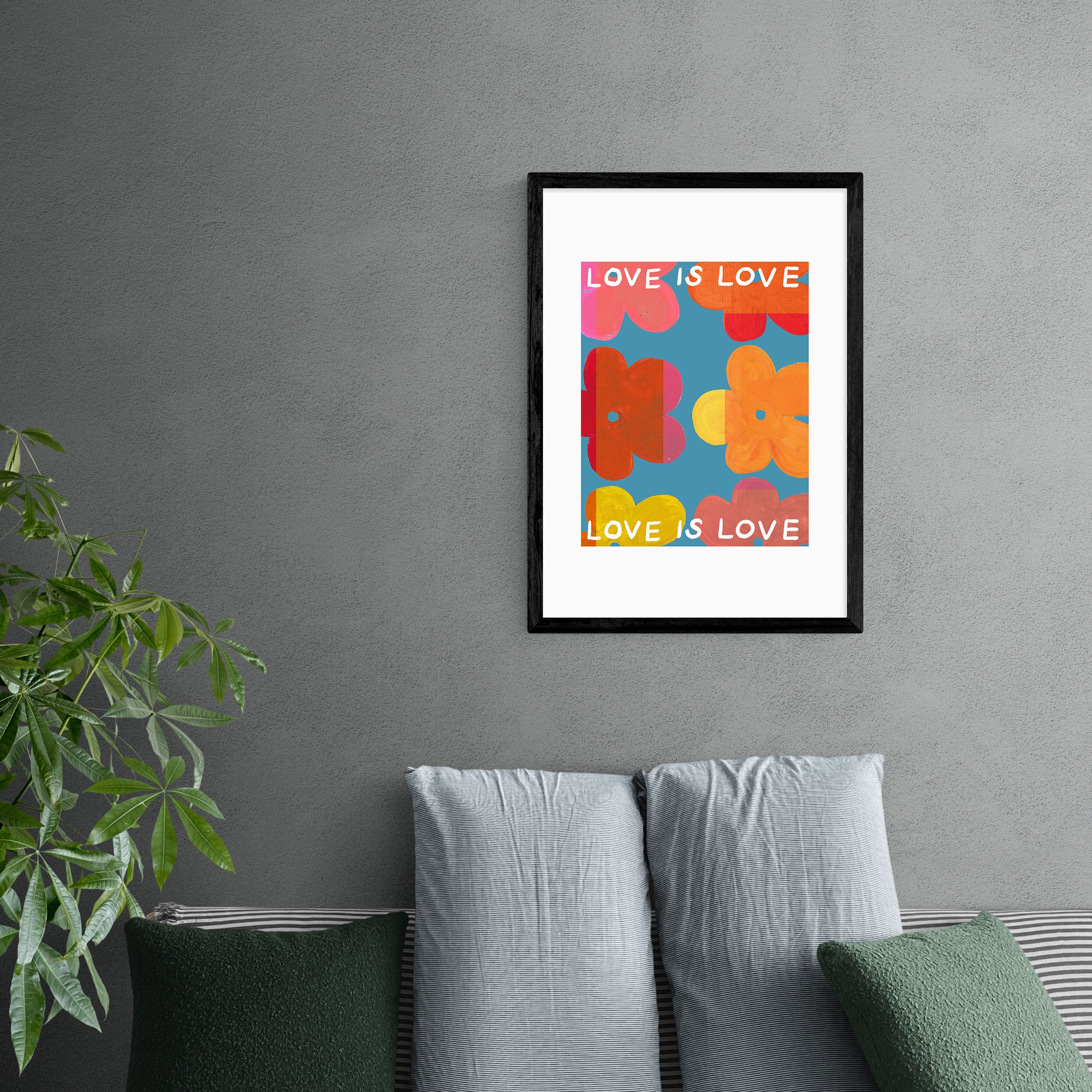 East End Prints Love is Love III Framed Print MultiColoured Price Comparisons | Compare The Build