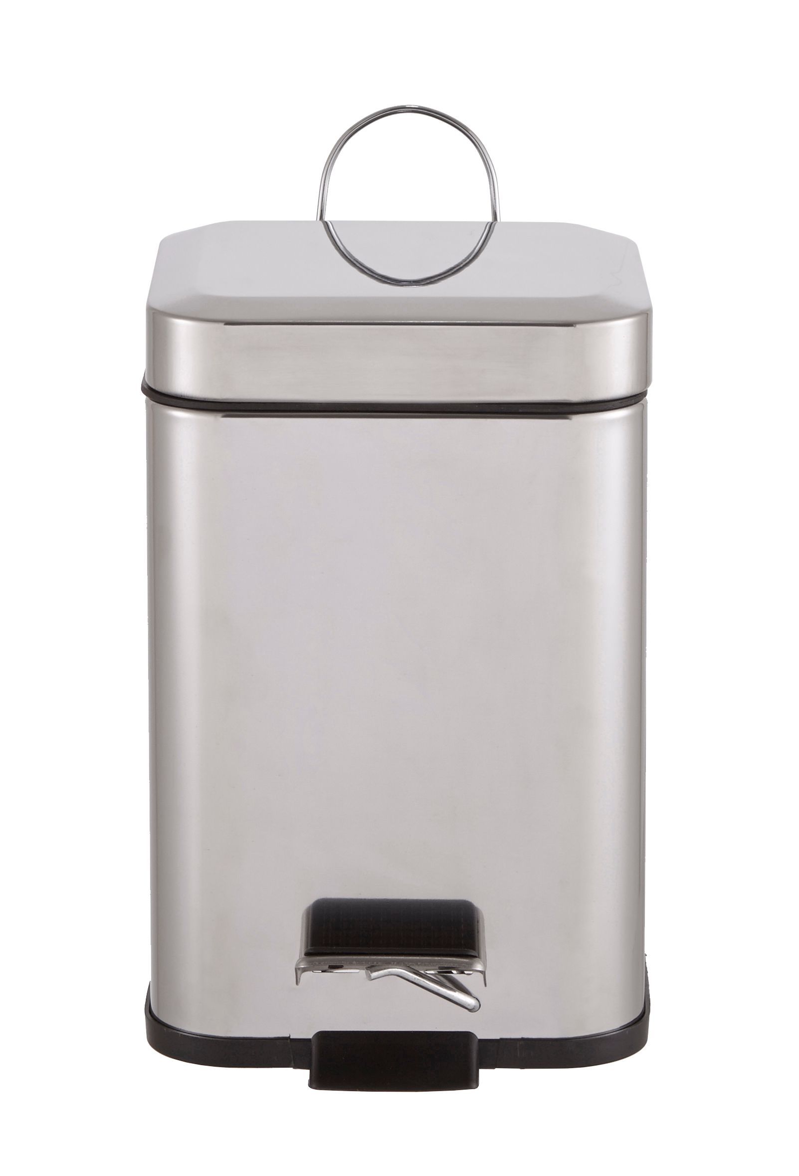 Cooke & Lewis Albena Metal Steel Square Bathroom Pedal Bin, 3L | Compare The Build