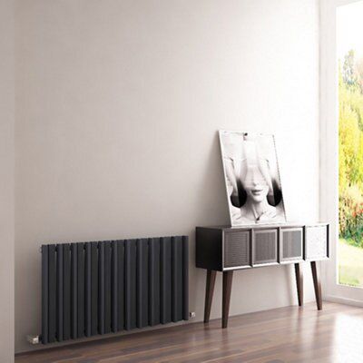 Carisa Barkod Horizontal Designer Radiator, Anthracite (W)1010mm (H)550mm Price Comparisons | Compare The Build