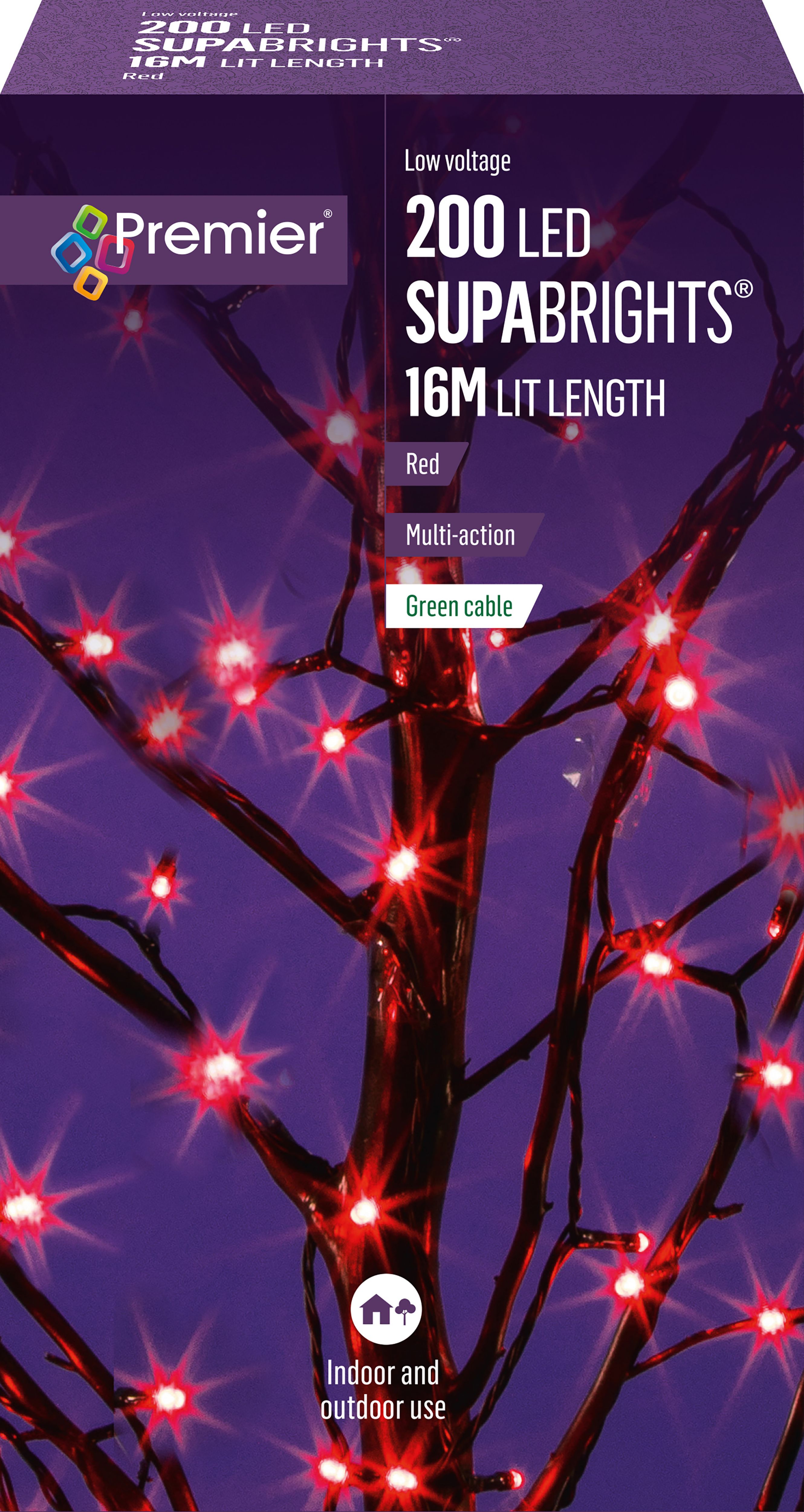 Supabrights Red 200 Led Indoor & Outdoor String Lights Price Comparisons | Compare The Build