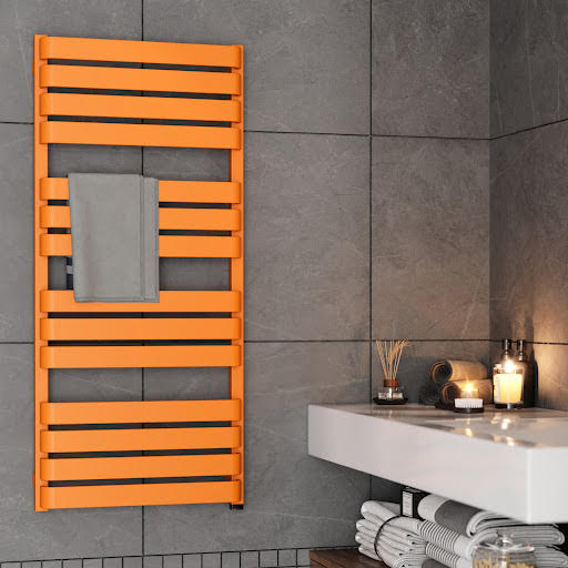 Terma Warp T One Electric Towel Rail Matt Orange 1110 x 500mm Price Comparisons | Compare The Build