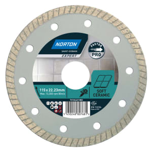 Norton Expert PRO EU XT Ceramic & Tiles Diamond Cutting Blade - 115 x 22.23mm | Compare The Build