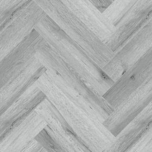 Carisbrooke Silver Oak Herringbone SPC Flooring with Integrated Underlay - 2.22m2 | Compare The Build