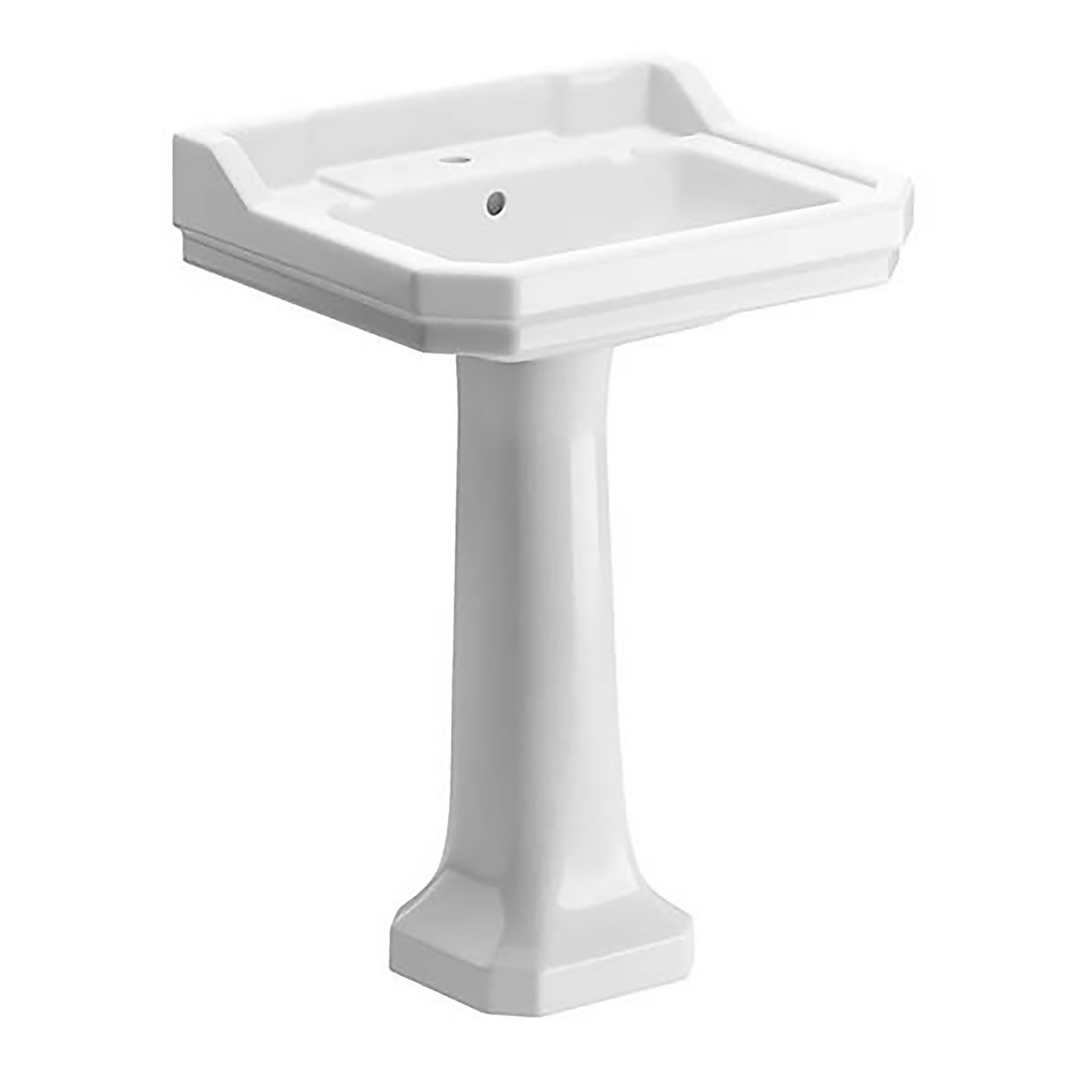 Bathstore Whitechapel Basin and Pedestal - 1 Tap Hole | Compare The Build