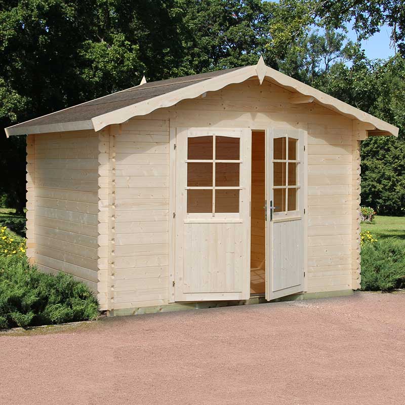 Palmako Vivian 3.3m x 2.7m Log Cabin Summerhouse (28mm) | Compare The Build