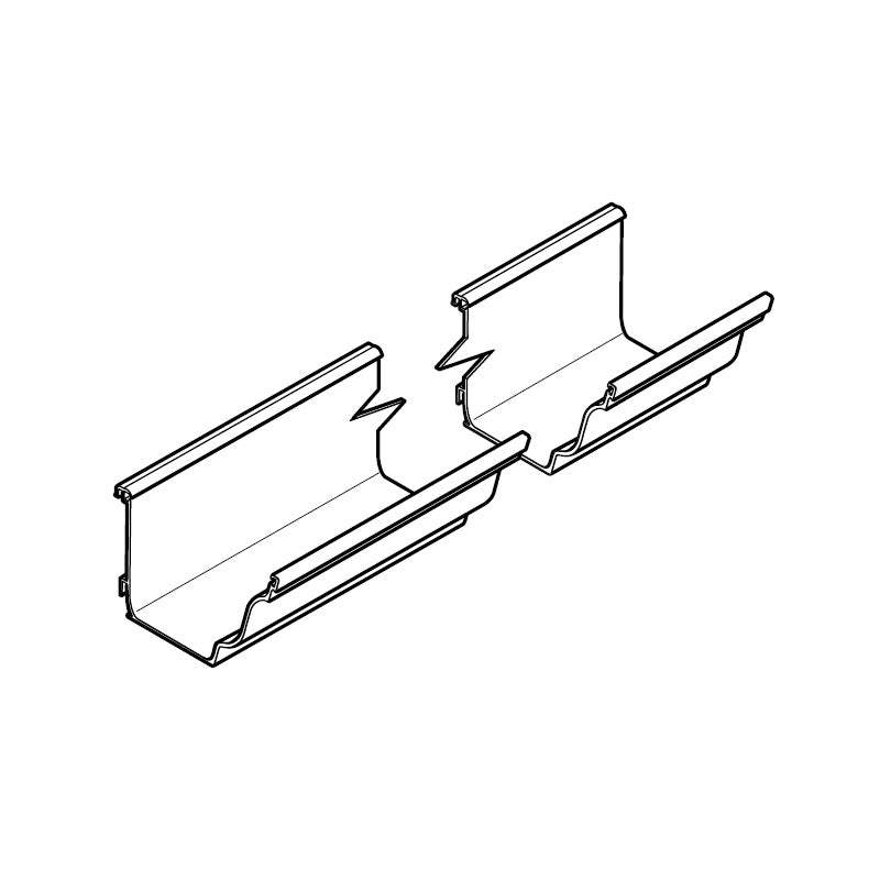 Alumasc Aqualine Moulded 3 Metre Gutter Run in White - 160mm x 100mm Aluminium EMG16/3M/PPC/9016 Price Comparisons | Compare The Build