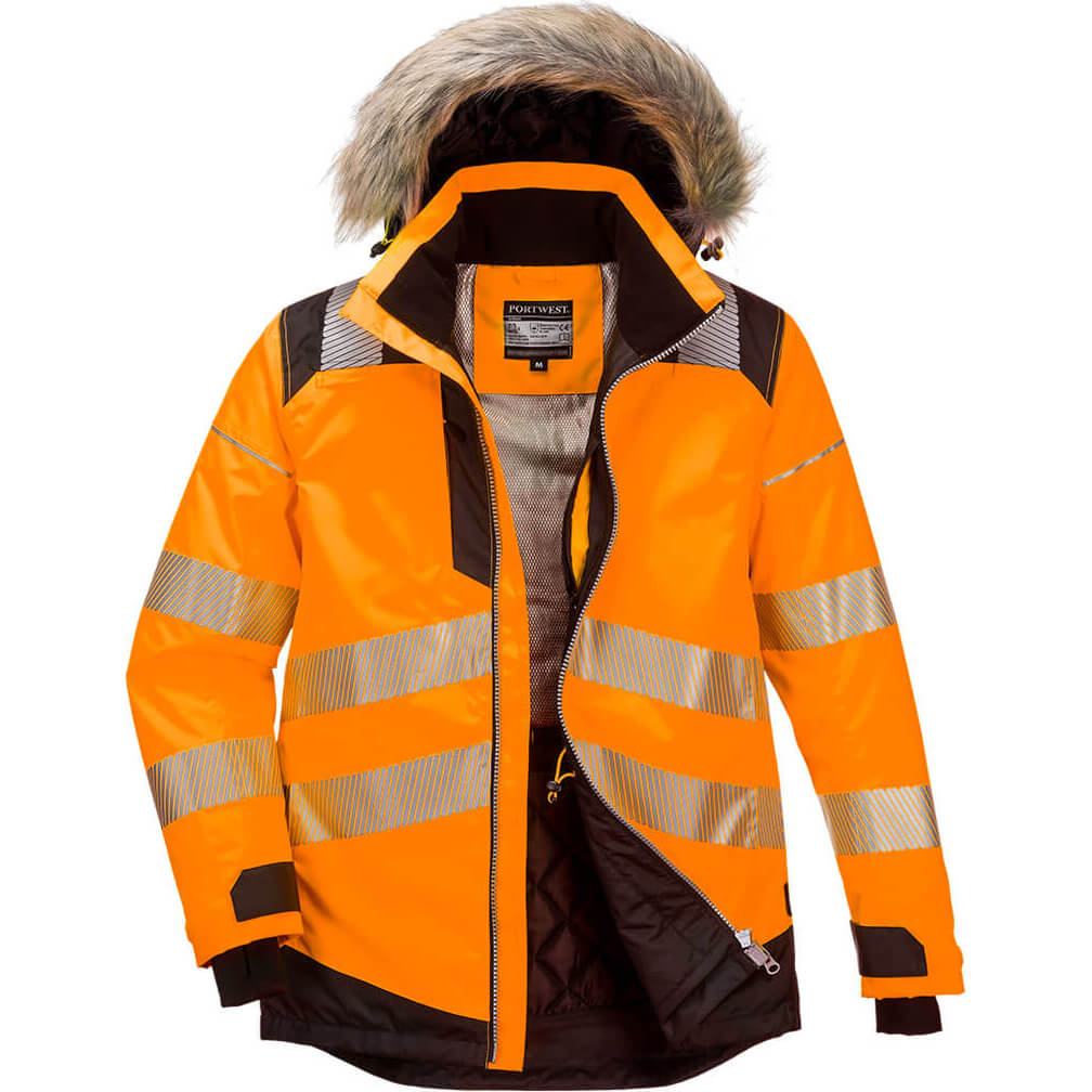 Oxford Weave 300D Class 3 PW3 Hi Vis Winter Parka Jacket Orange / Black XL Price Comparisons | Compare The Build