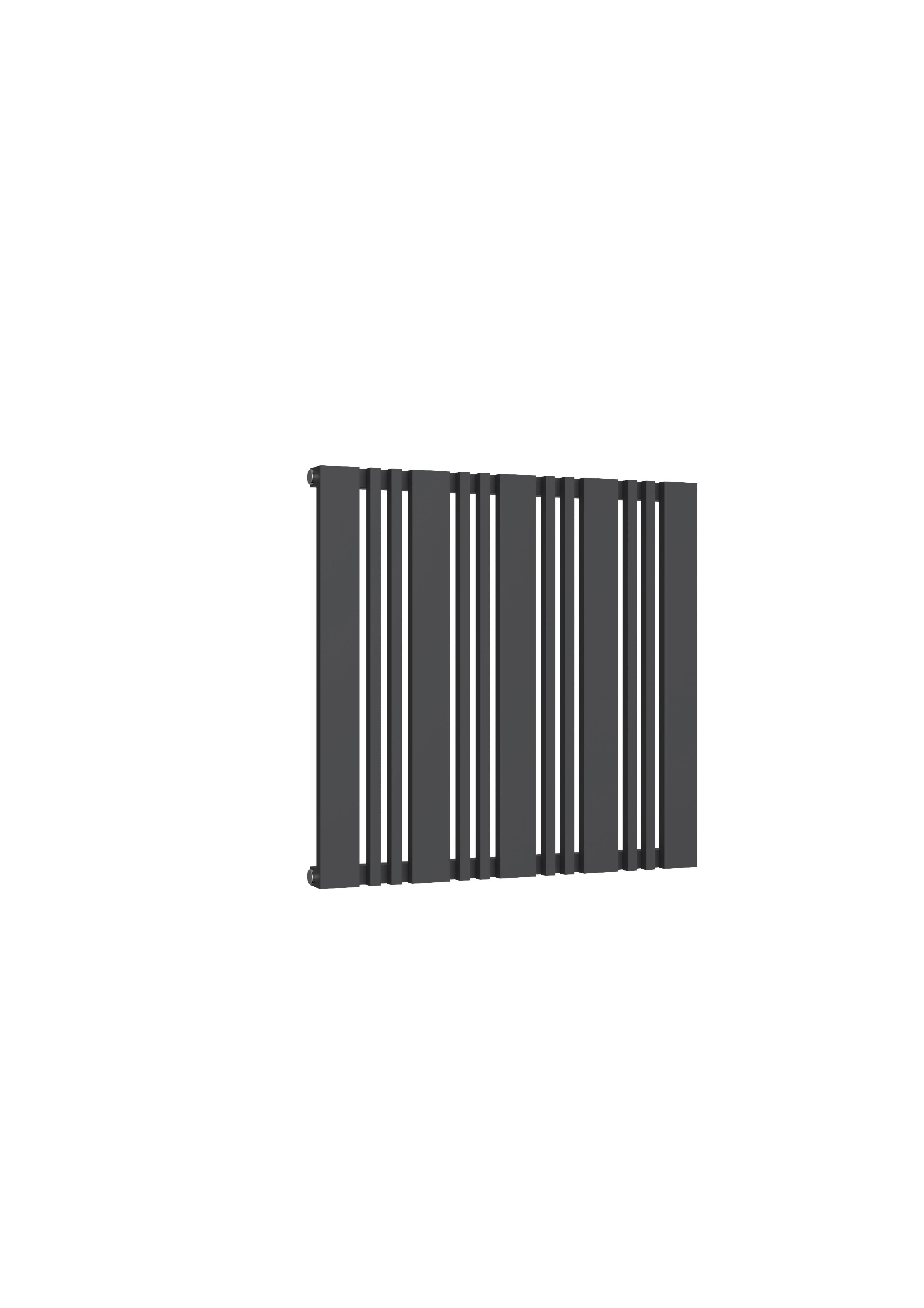 Reina Bonera Horizontal Designer Radiator, Anthracite, 550mm x 588mm Price Comparisons | Compare The Build