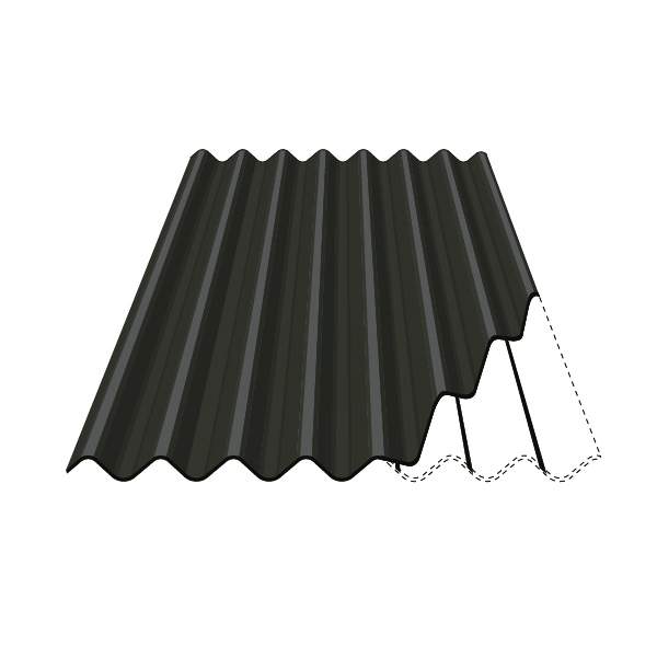 Eternit Profile 6&#39;&#39; Fibre Cement Roof Sheet in Laurel Green - 2600mm MAP62600P-LG Price Comparisons | Compare The Build