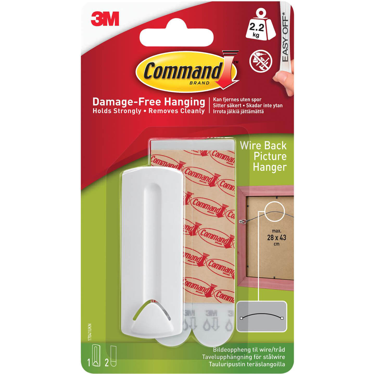 Command Adhesive Strip Wire Backed Picture Hanger White Pack of 1 Price Comparisons | Compare The Build