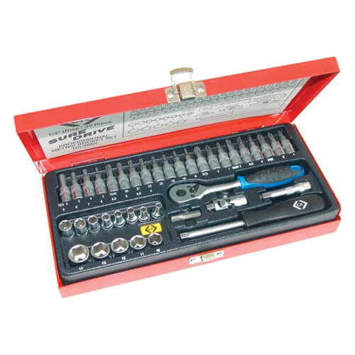 CK 39 Piece 1/4" Drive Sure Drive Hex Socket and Screwdriver Bit Set Metric 1/4" Price Comparisons | Compare The Build