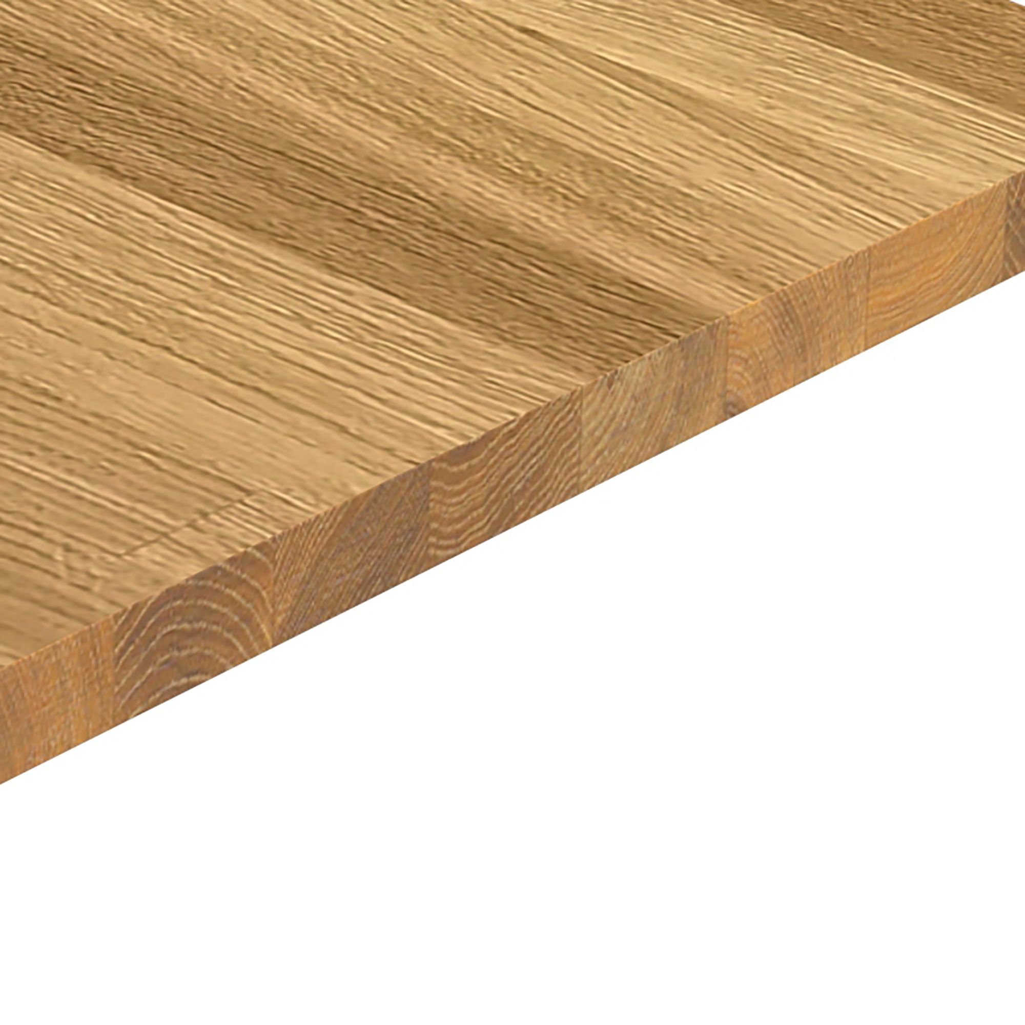 40mm Oak Classic Oiled Solid Oak Chamfered Kitchen Island Worktop, (L)2000mm Price Comparisons | Compare The Build