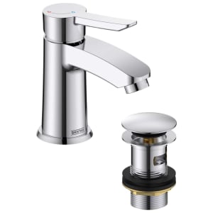 Bristan Apelo Eco Start Small Basin Mixer Tap with Clicker Waste - Chrome Price Comparisons | Compare The Build