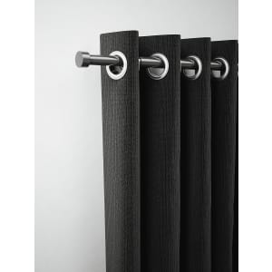Rothley Extendable Curtain Pole Kit with Stud Finials - Shiny Gun Metal 165-300cm Price Comparisons | Compare The Build