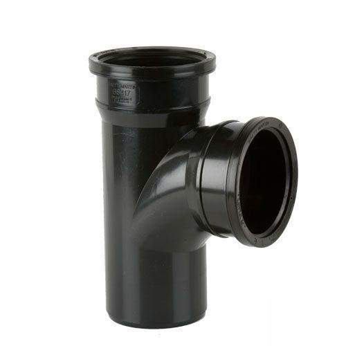 Cascade Cast Iron Style 110mm 92.5dg Double Socket Plain Branch Blue Plastic BS417CI/BU Price Comparisons | Compare The Build