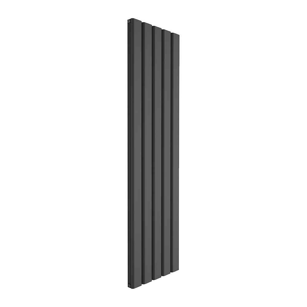 Reina Vicari Vertical Aluminium Designer Radiator, Anthracite, 1800mm x 500mm | Compare The Build