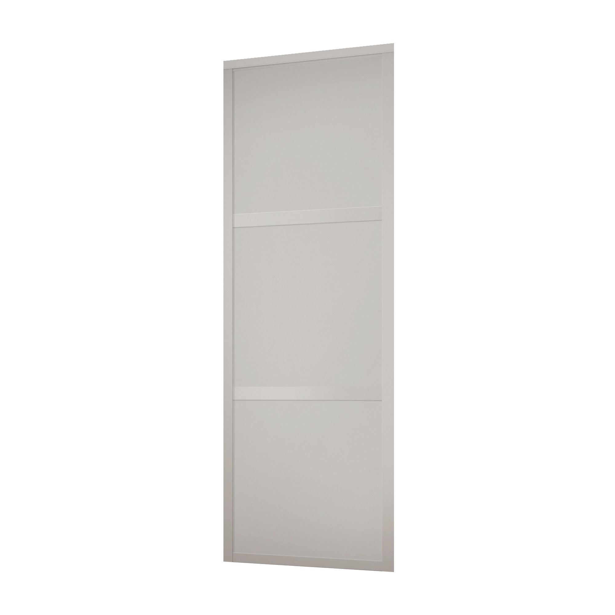 Spacepro Shaker Contemporary Matt Dove Grey 3 Panel Sliding Wardrobe Door (H)2260mm (W)914mm Price Comparisons | Compare The Build