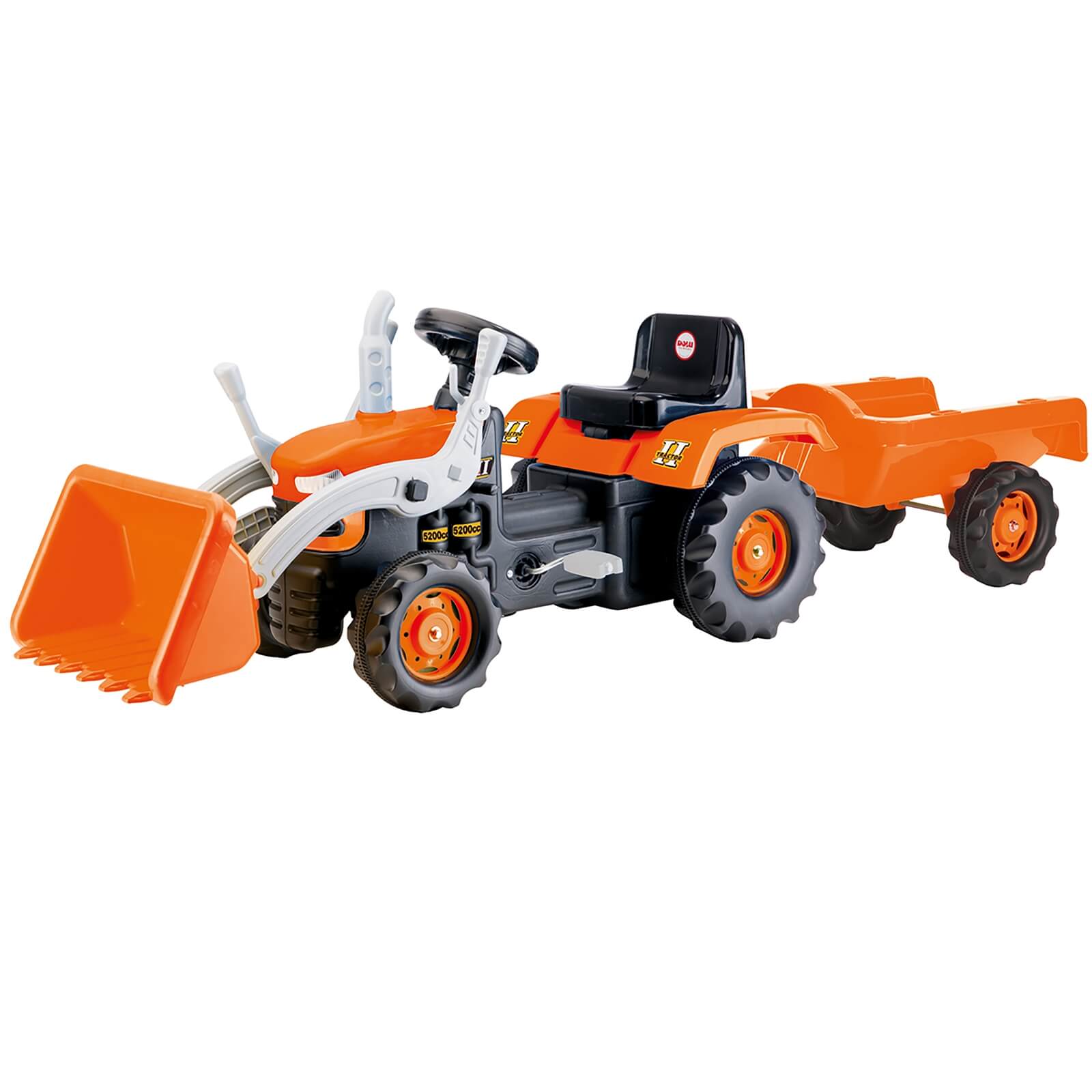 Dolu Ride On Tractor Trailer Excavator Orange Price Comparisons | Compare The Build