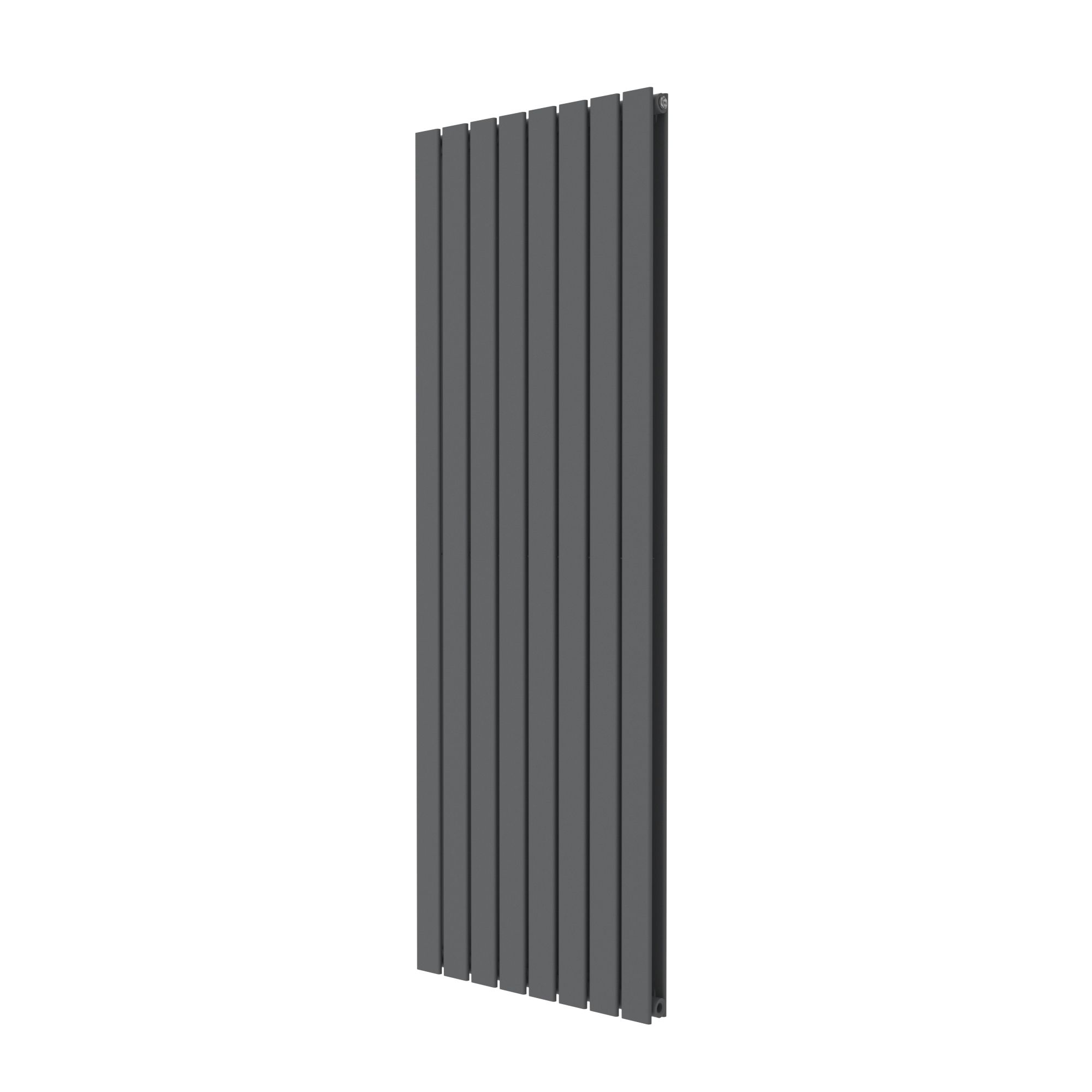 GoodHome Faringdon Anthracite Vertical Designer Radiator, (W)608mm X (H)1800mm | Compare The Build