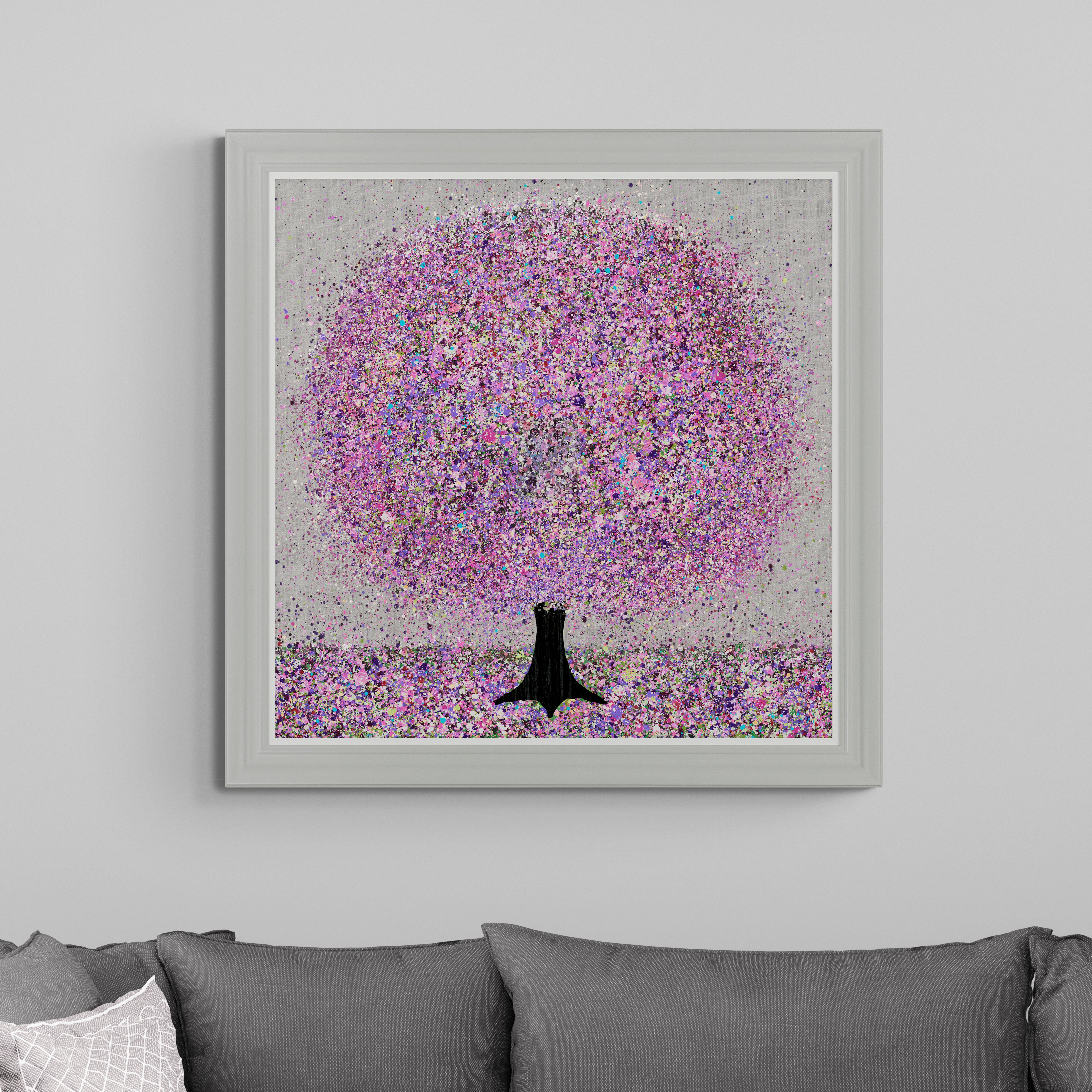 Dotty Spring by Nicky Chubb Framed Print Purple Price Comparisons | Compare The Build