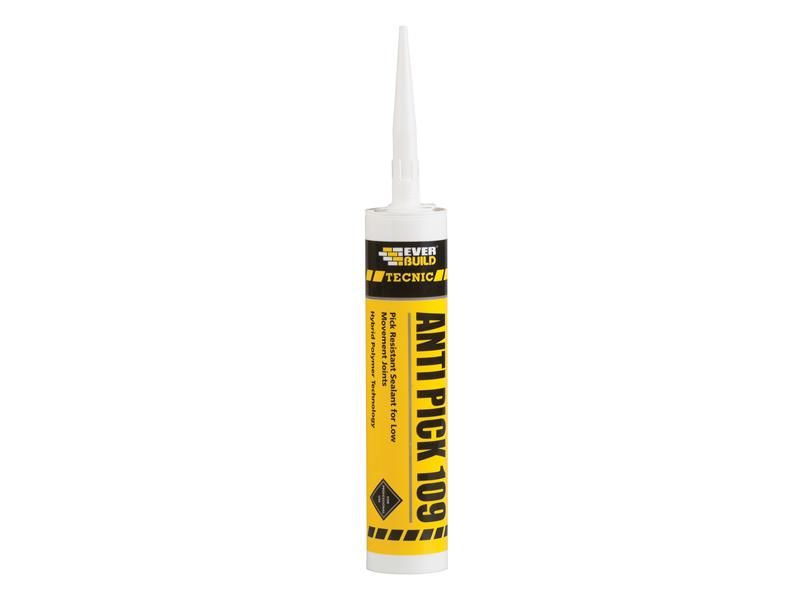 Everbuild EVBANTP109WE Tecnic Anti-Pick 109 White 295ml | Compare The Build