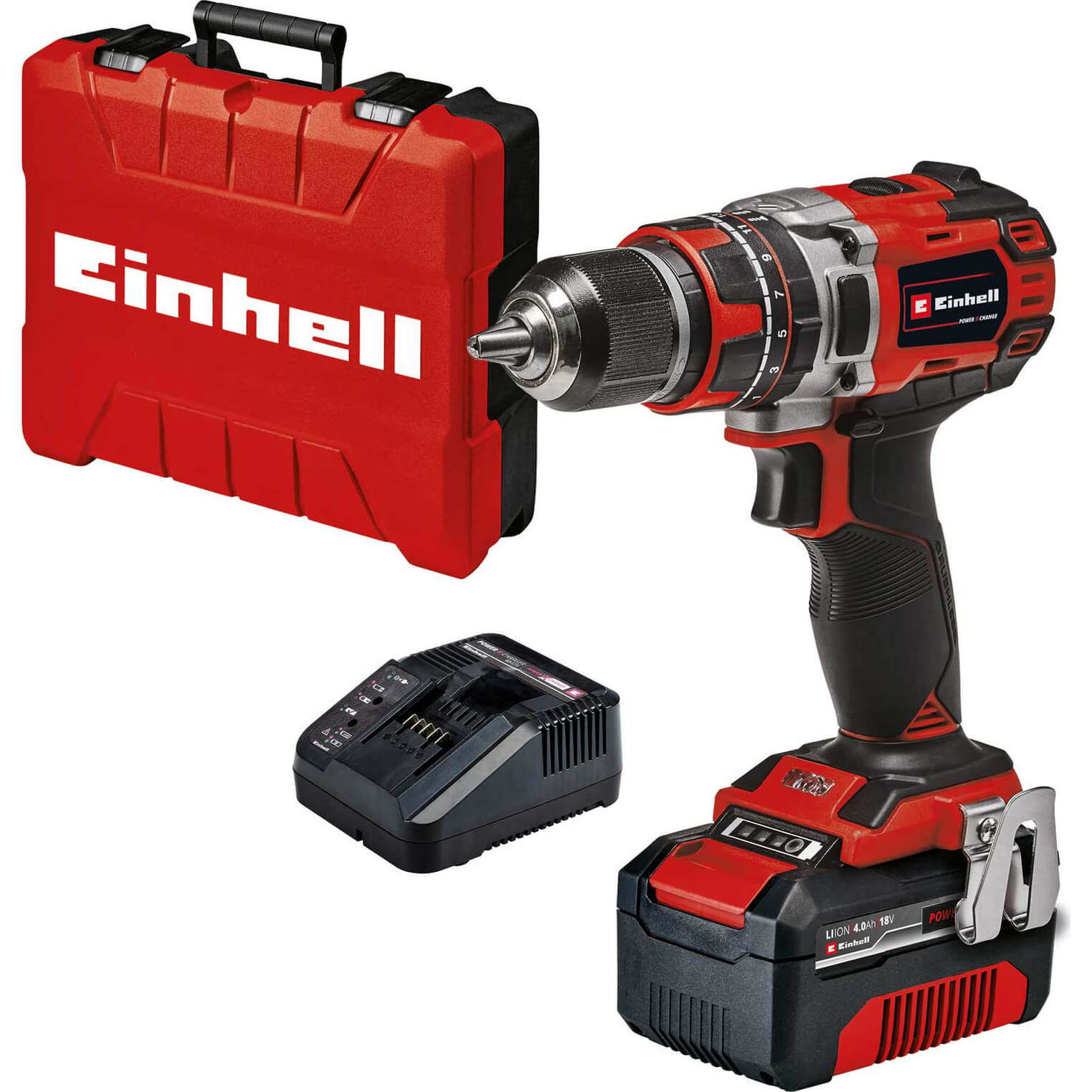 Einhell TE-CD 18/50 Li-i BL 18v Cordless Brushless Combi Drill 1 x 4ah Li-ion Charger Case | Compare The Build