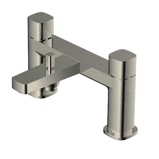 RAK Petit Square Bath Shower Mixer Tap - Brushed Nickel Price Comparisons | Compare The Build