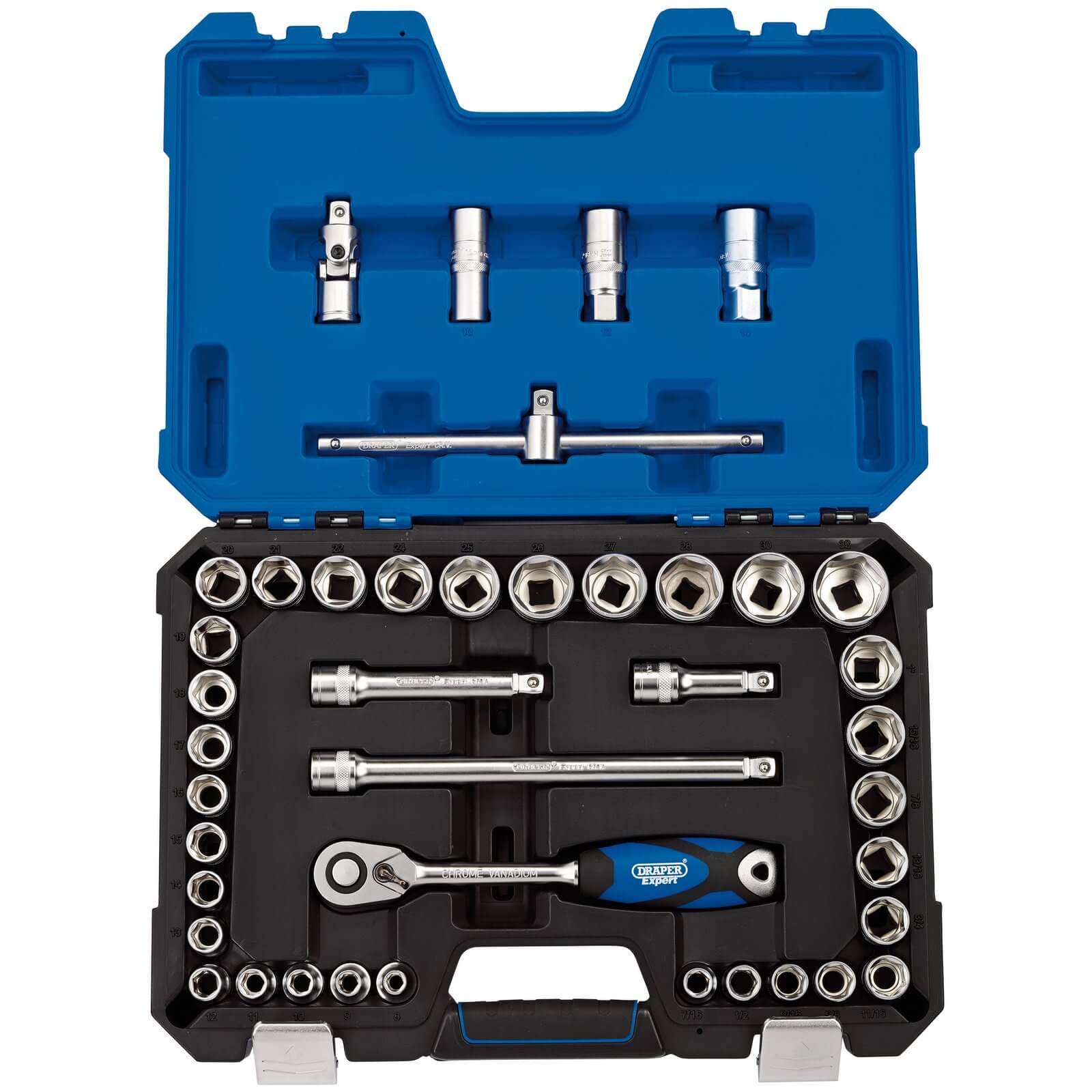 Draper Expert 41 Piece 1/2" Drive Hex Socket Set Metric and Imperial 1/2" Price Comparisons | Compare The Build