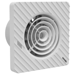 Sensio Drax White Wall Ventilation Fan with Aquilo Ventilation Ducting Kit - ø100mm | Compare The Build