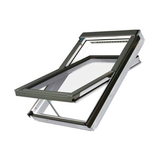 Fakro FTW-V P2/02 Z-Wave White Centre Pivot Window - 55cm x 98cm RB-034752 Price Comparisons | Compare The Build