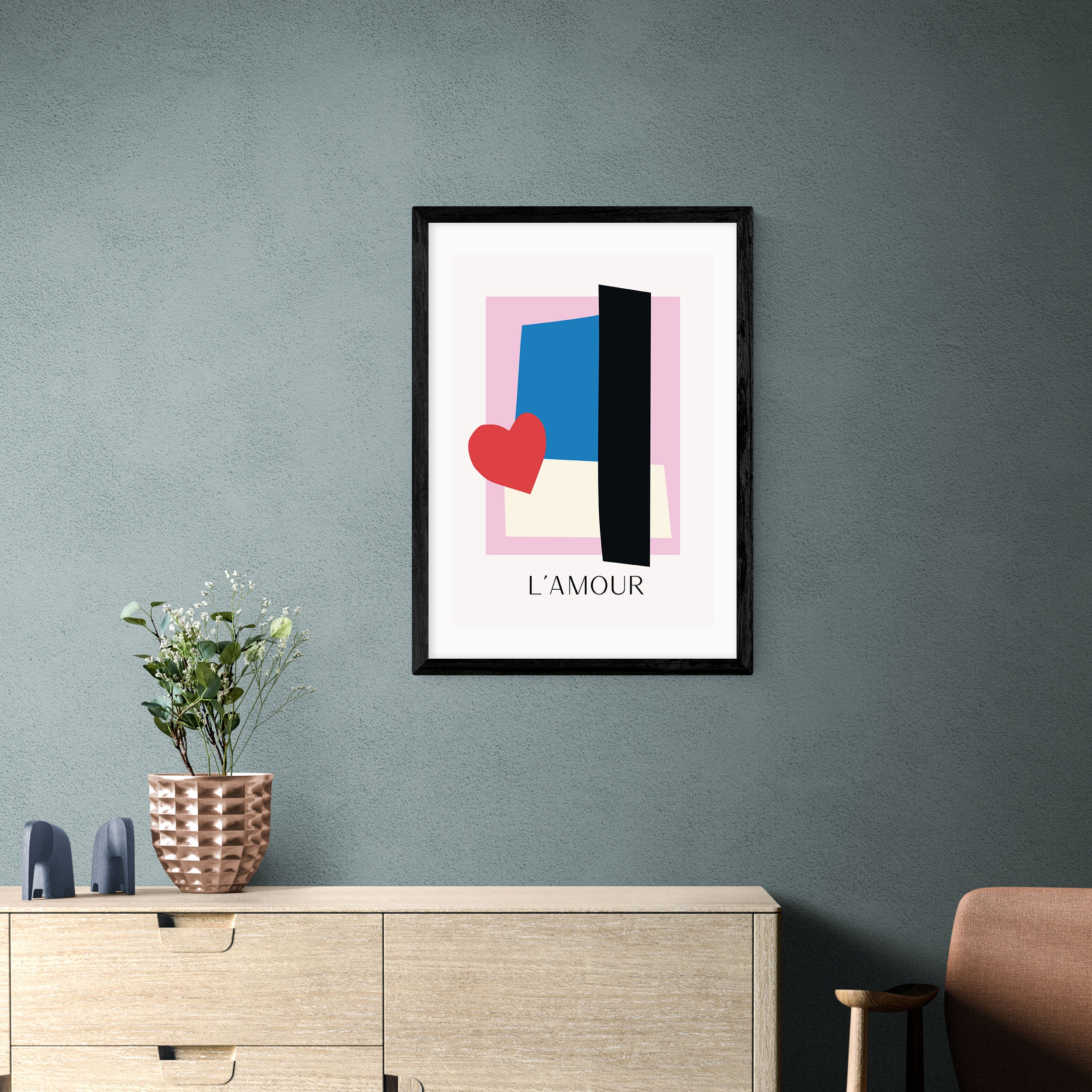 East End Prints L'Amour Print by Inoui MultiColoured Price Comparisons | Compare The Build