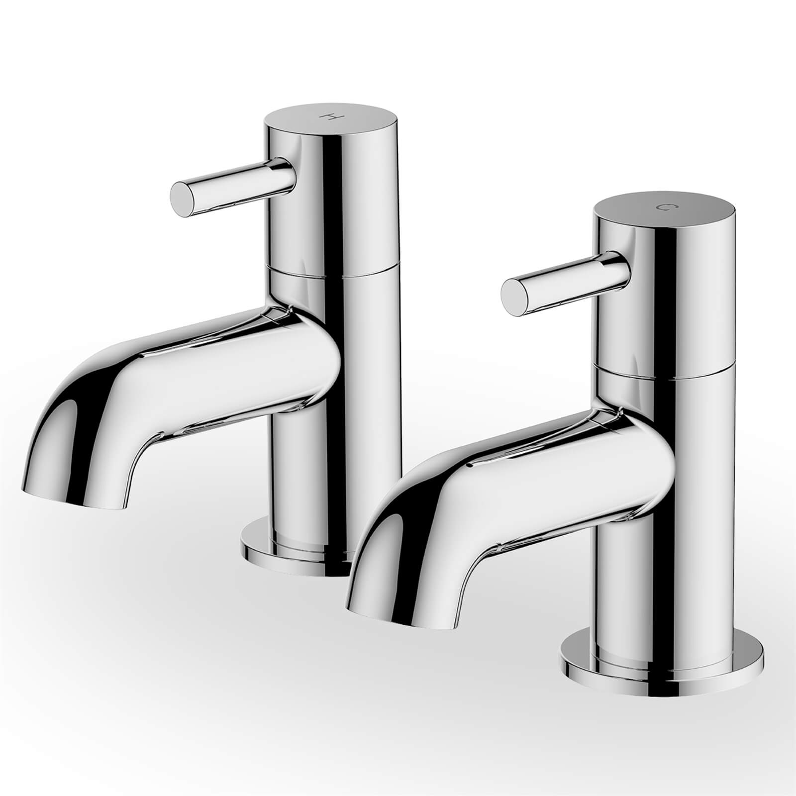 Aber Bath Pillar Taps - Chrome Price Comparisons | Compare The Build