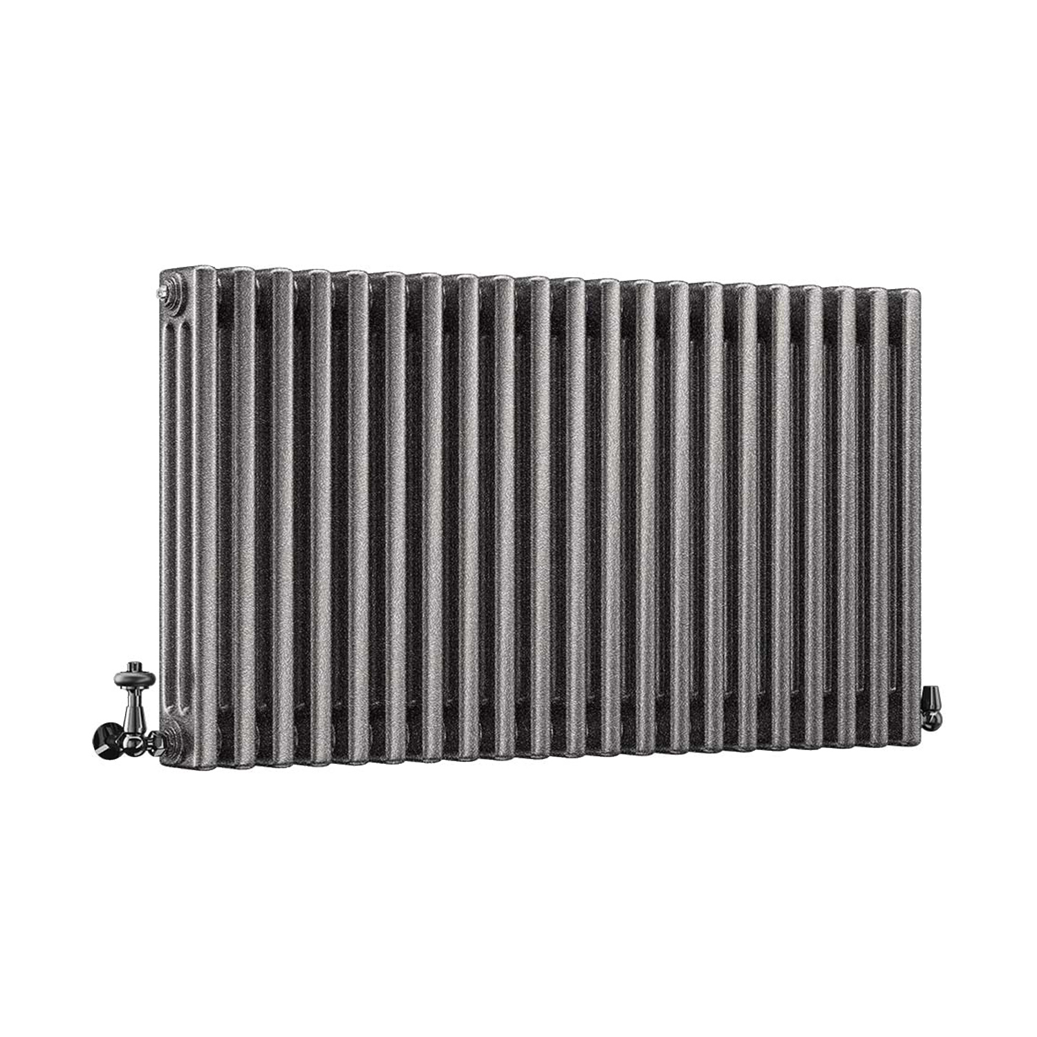 DQ Modus 3 Column Horizontal Radiator, Historic Silver, 600mm x 1864mm Price Comparisons | Compare The Build