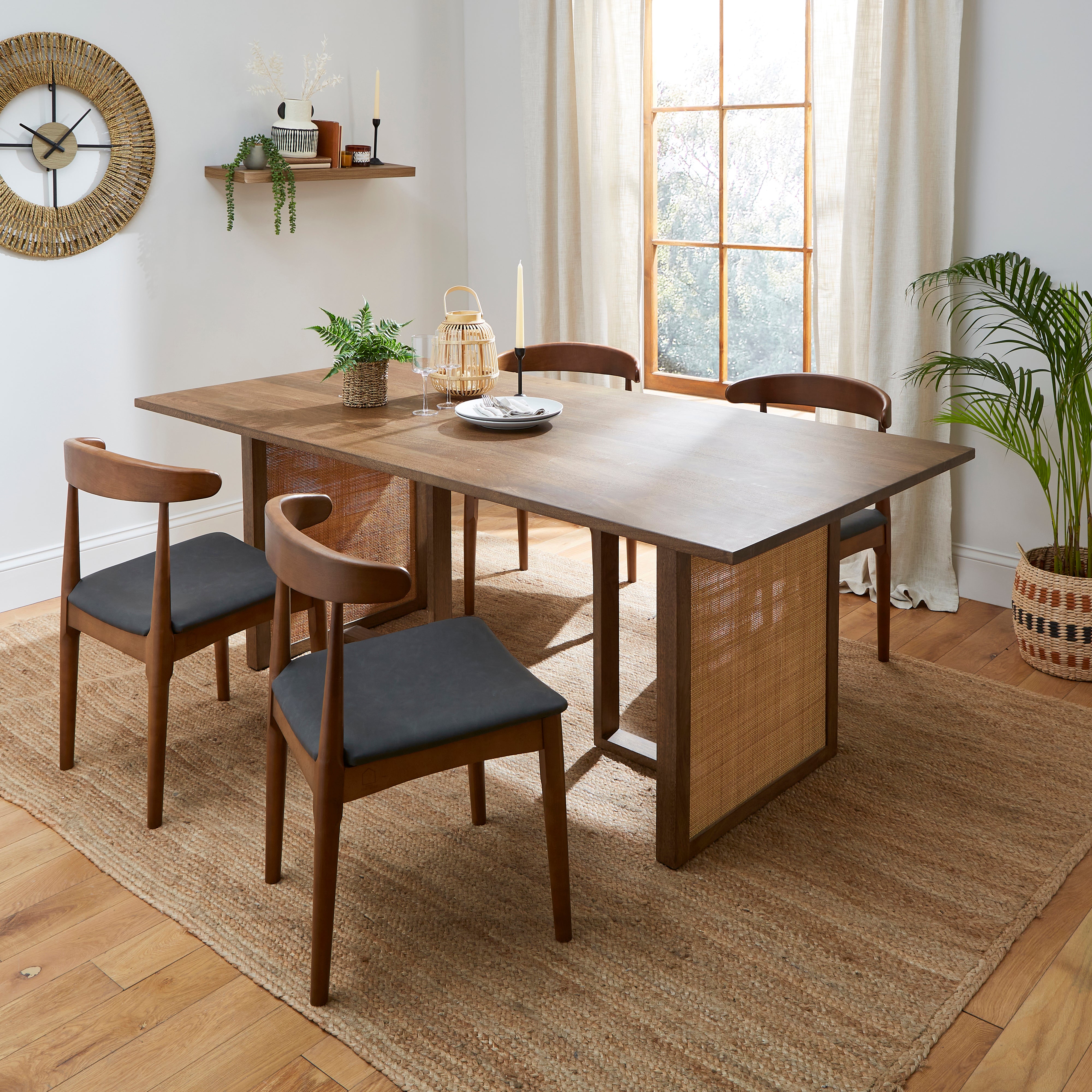 Mila 8 Seater Rectangular Dining Table, Mango Wood Brown Price Comparisons | Compare The Build