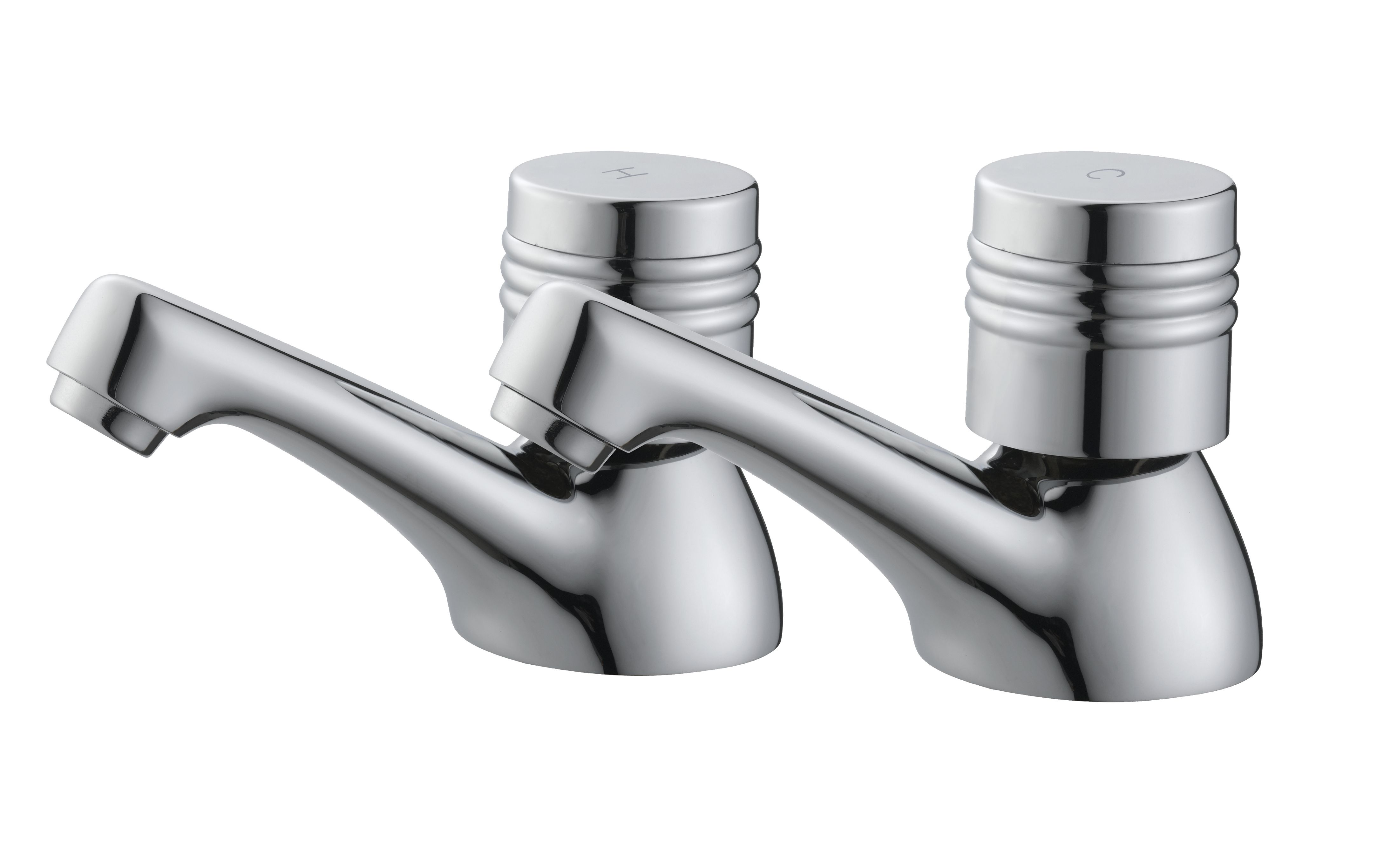 Plumbsure Opal Chrome Finish Hot & Cold Bath Pillar Tap, Pack Price Comparisons | Compare The Build