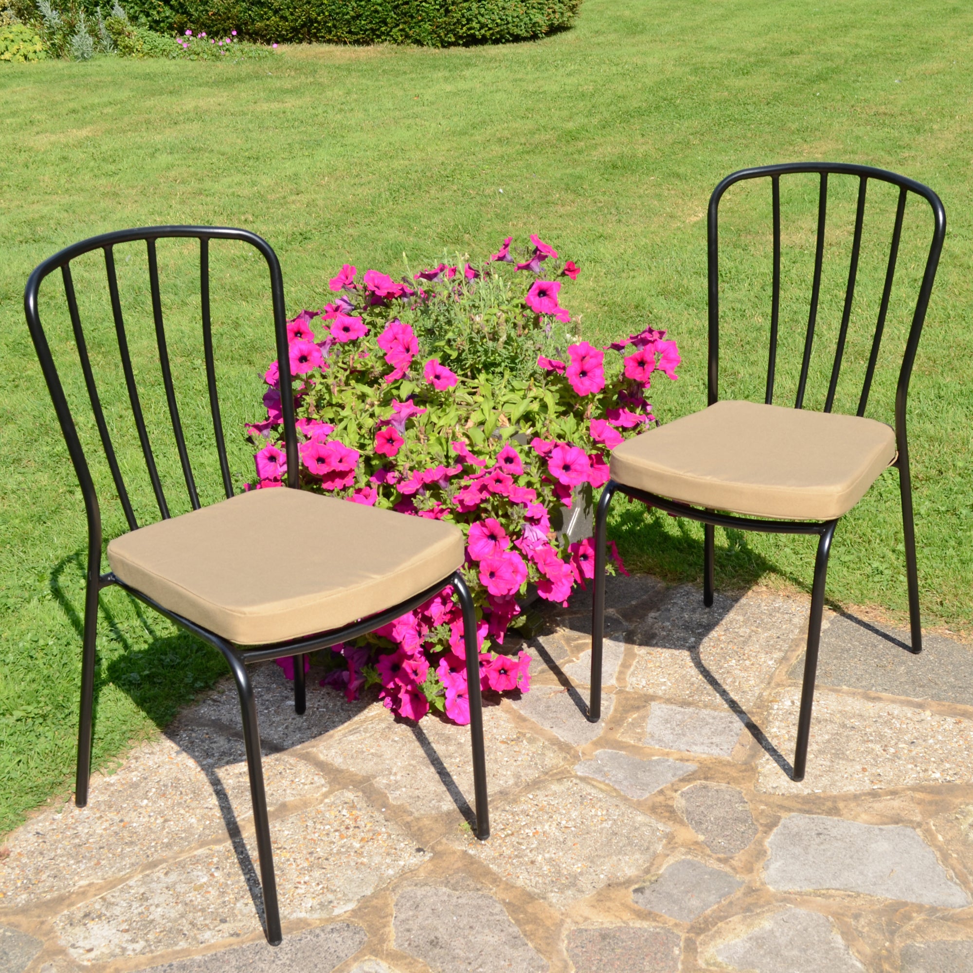 Set of 2 Milton Bistro Chairs Black | Compare The Build