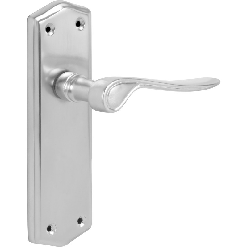 Eclipse Salvesen Door Handles Latch Satin (Pair) | Compare The Build