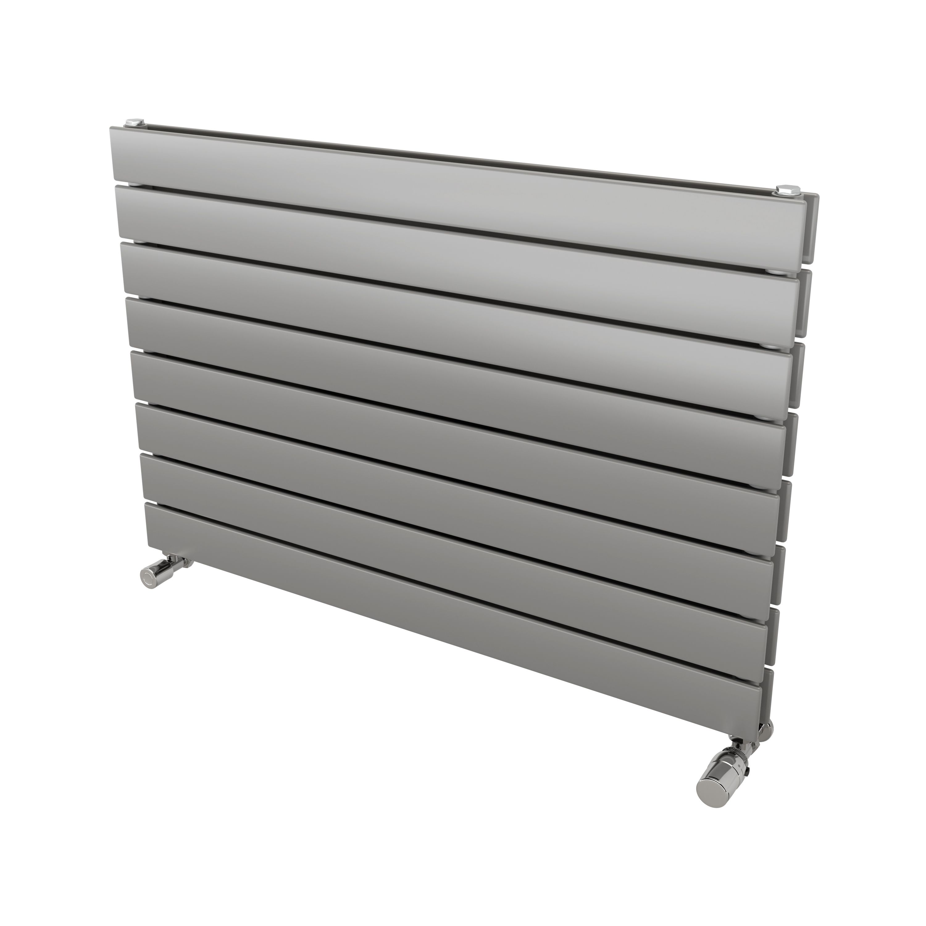 Ximax Vertirad Duplex Satin Silver Effect Horizontal Designer Panel Radiator, (W)900mm X (H)595mm Price Comparisons | Compare The Build