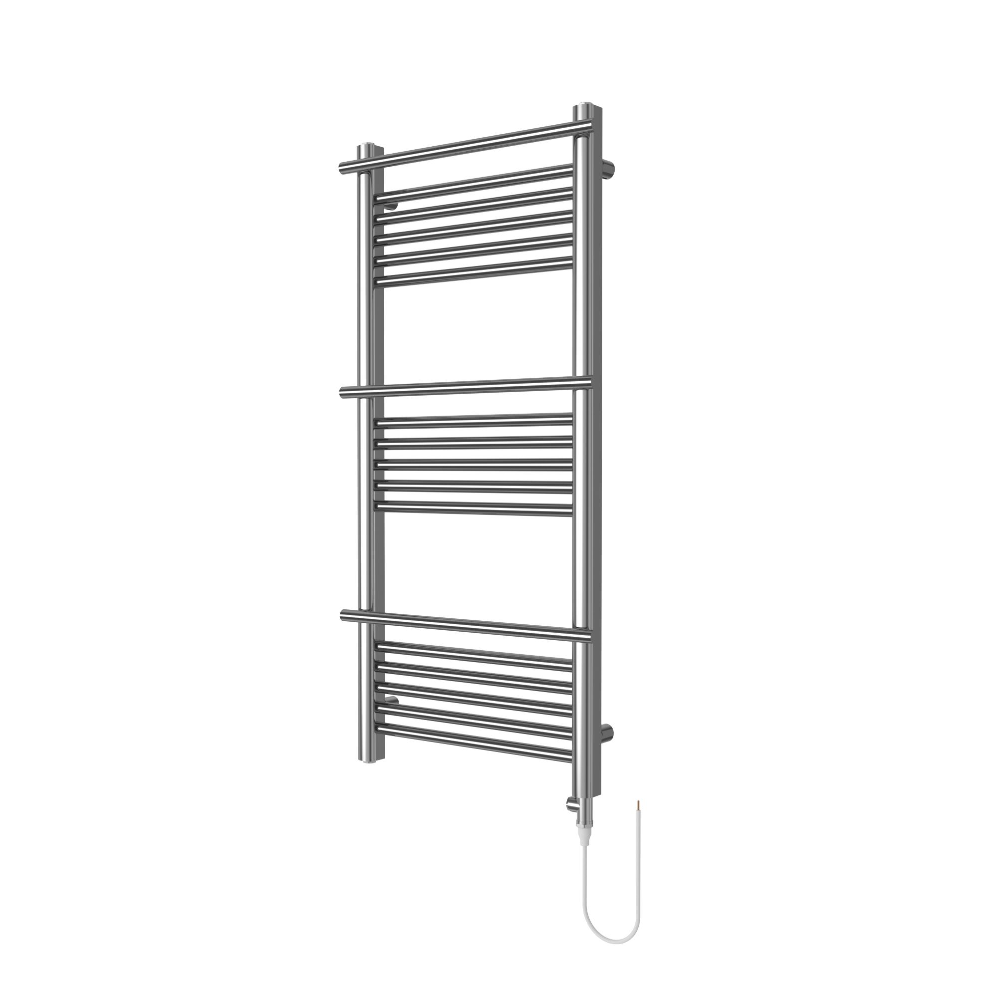 GoodHome Solna Chrome Effect Vertical Flat Towel Radiator (W)534mm X (H)1182mm Price Comparisons | Compare The Build