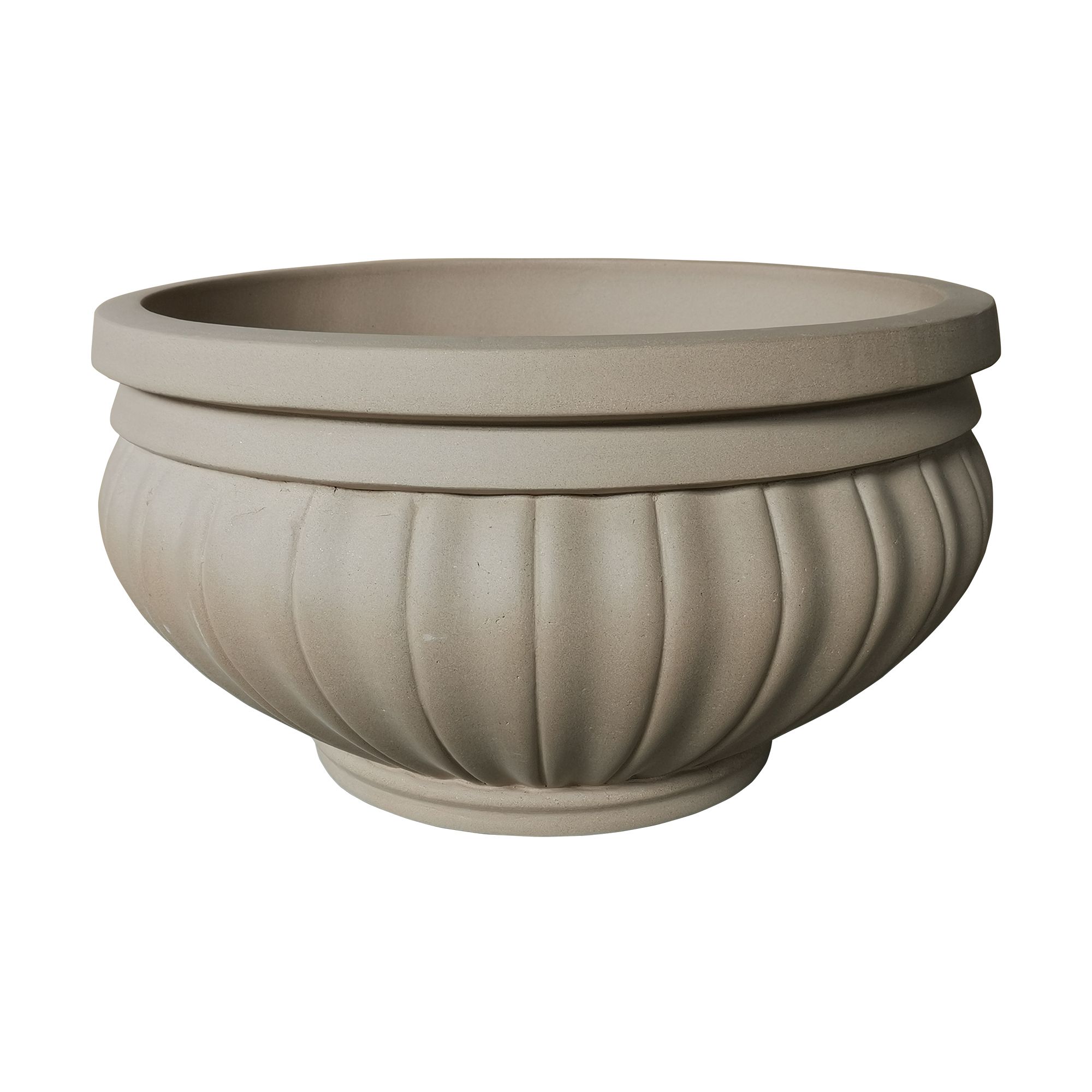 Southern Patio Bantry Beige Stone Effect Terracotta Lined Round Plant Pot (Dia)54Cm Price Comparisons | Compare The Build