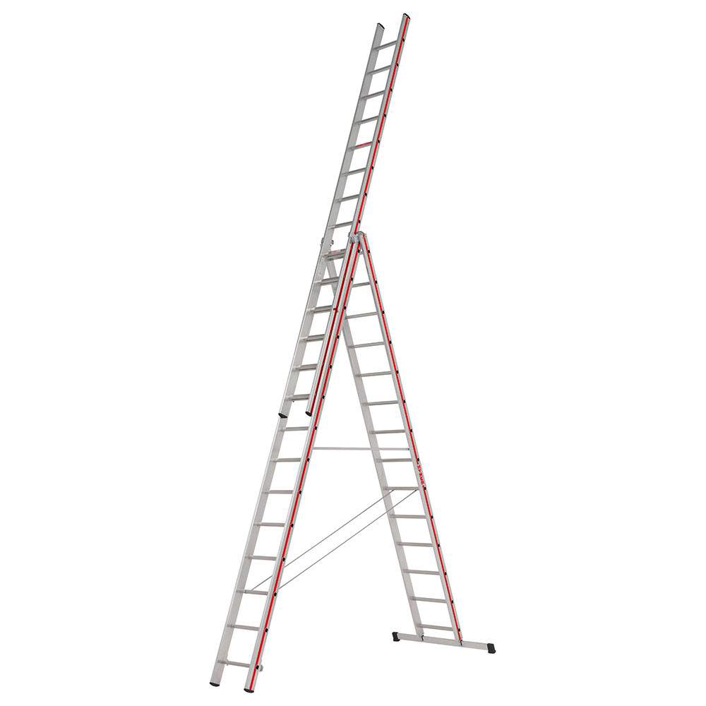 Hymer Red Line 3 Section Combination Ladder 4.11m - 9.72m 404742 Price Comparisons | Compare The Build